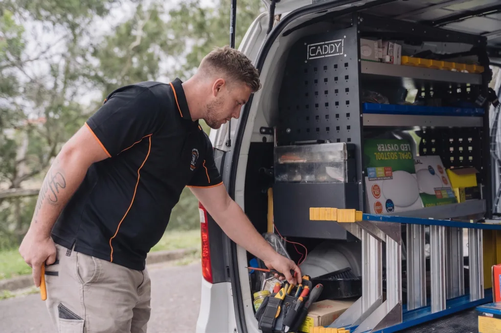 Licensed Clontarf electrician working on a residential job